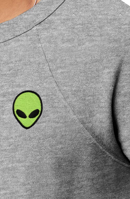 Dalix Alien Fleece Sweatshirt In Athletic Heather