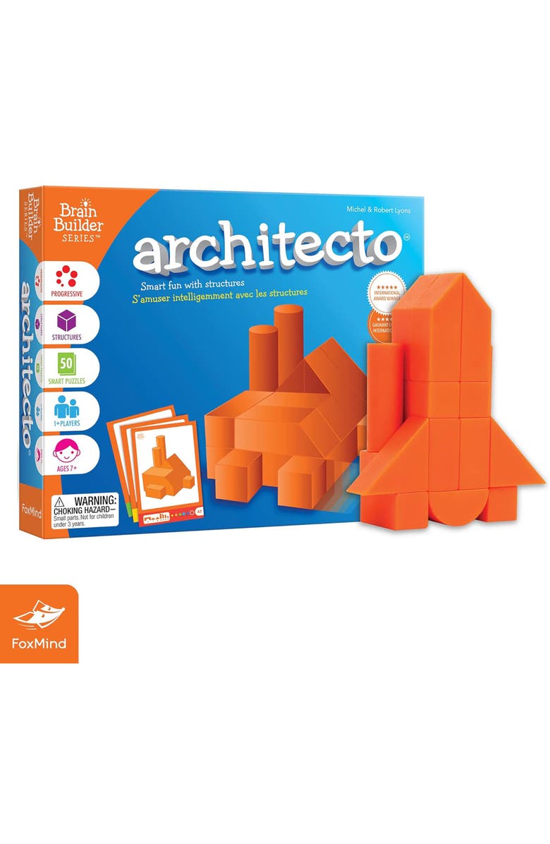 FoxMind Architecto Spatial Logic and Dexterity Game, Alternate, color, Multicolored