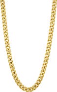 SAVVY CIE JEWELS Flat Curb Chain Necklace