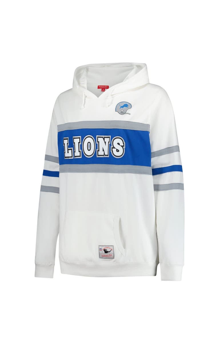 Mitchell & Ness Women's Mitchell & Ness White Detroit Lions Plus Size Head Coach Throwback Pullover Hoodie, Alternate, color, White