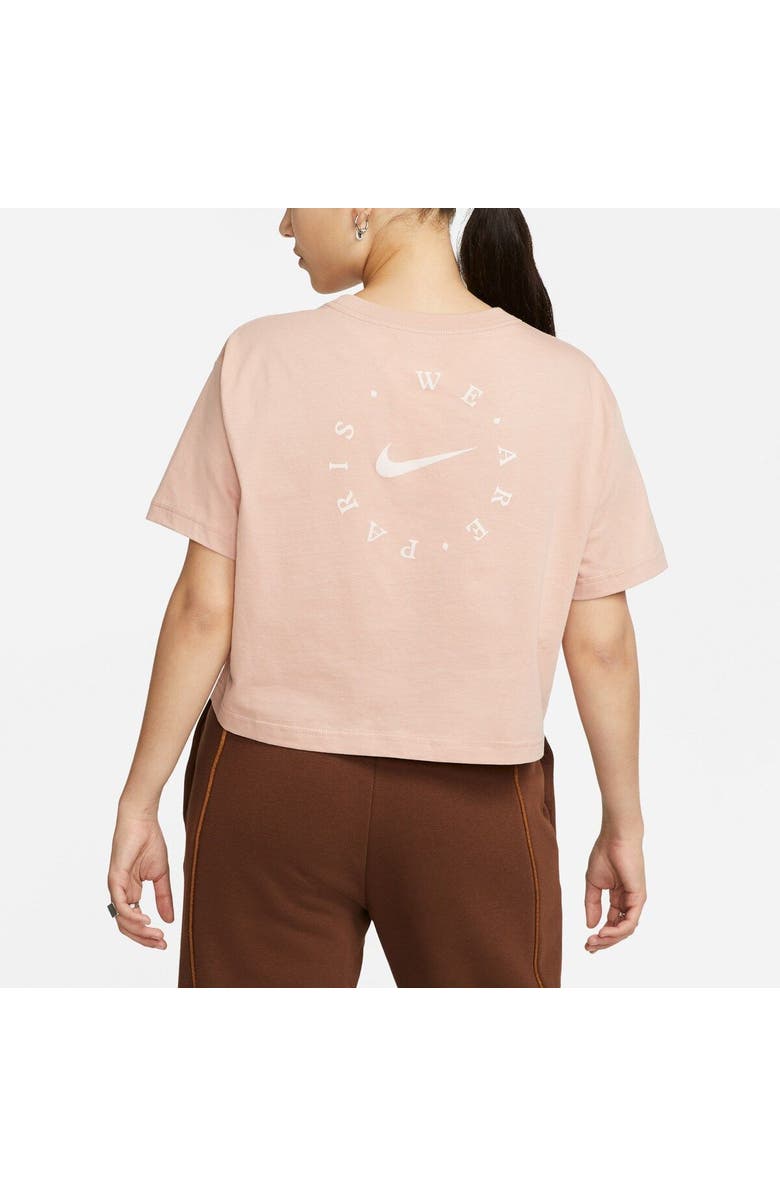 Nike Women's Nike Pink Paris Saint-Germain Voice Crop T-Shirt, Alternate, color,