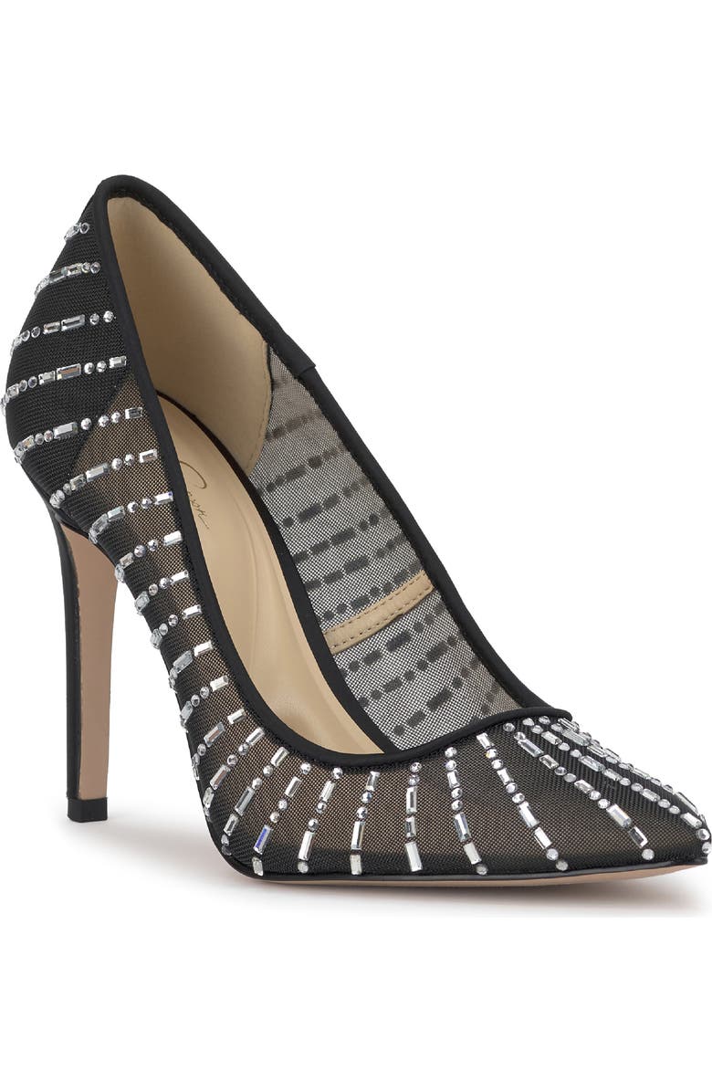 Jessica Simpson Piviano Pointed Toe Pump, Main, color, Black Finmsh