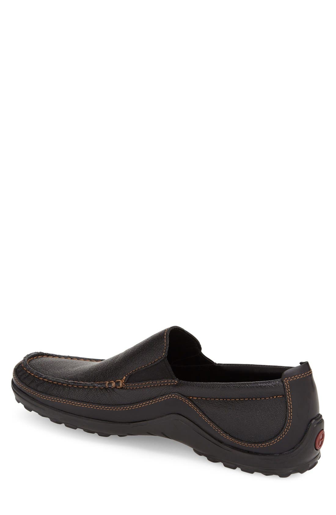'Tucker Venetian' Loafer - Wide Width Available, Alternate, color, BLACK