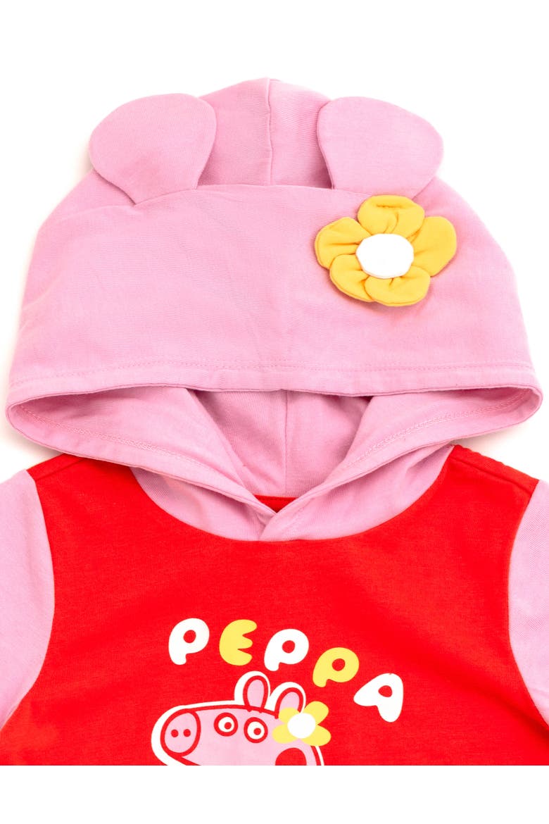 Cosplay Hooded Tee, Alternate, color, Peppa Pig Red Pink