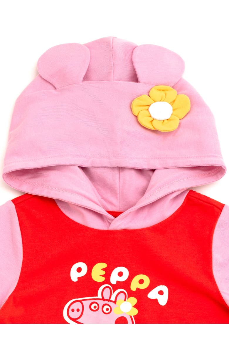 Peppa Pig Cosplay Hooded Tee, Alternate, color, Peppa Pig Red Pink