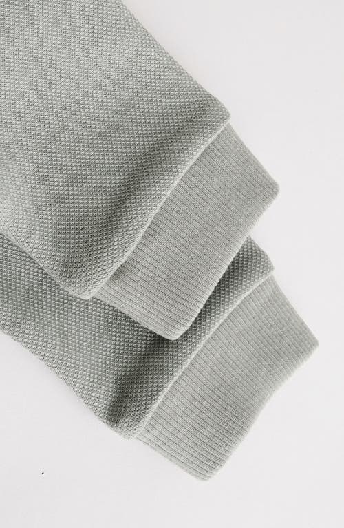 Next Half Zip Polo & Pleated Pants Set In Gray