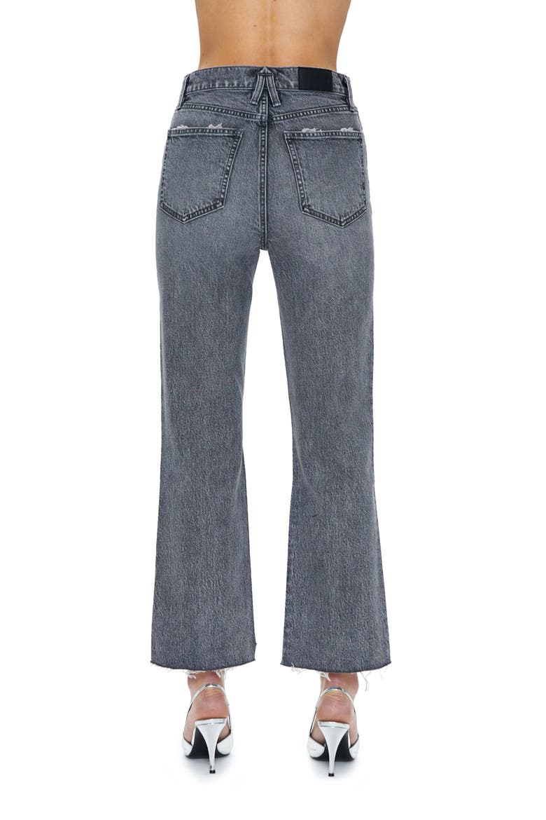 Ally Raw Step Hem High Waist Crop Bootcut Jeans, Alternate, color, EARL GREY VINTAGE