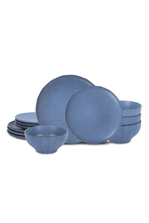 Rio Stoneware 12-piece Dinnerware Set