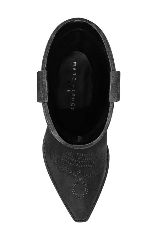 Marc Fisher Ltd Women's Trista Western Block Heel Boots In Dark Blue 400