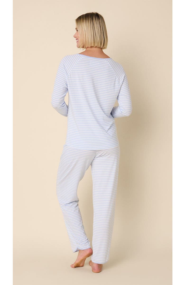 The Cat's Pajamas Pima Knit Simple Set, Alternate, color, Heavenly Blue