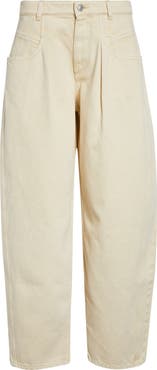 Isabel Marant Lisha Pleated Barrel Leg Jeans