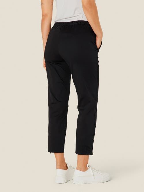 Masai Copenhagen Mapadme Elastic Waist Cropped Pants In Black