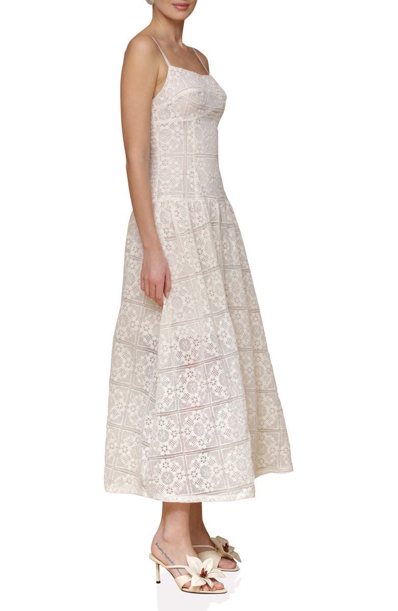 Avec Les Filles Lace Drop Waist Dress, Alternate, color, Natural