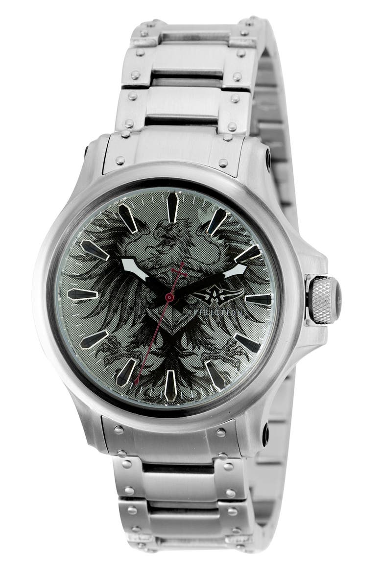 'Avenger' Watch, Main, color, SILVER