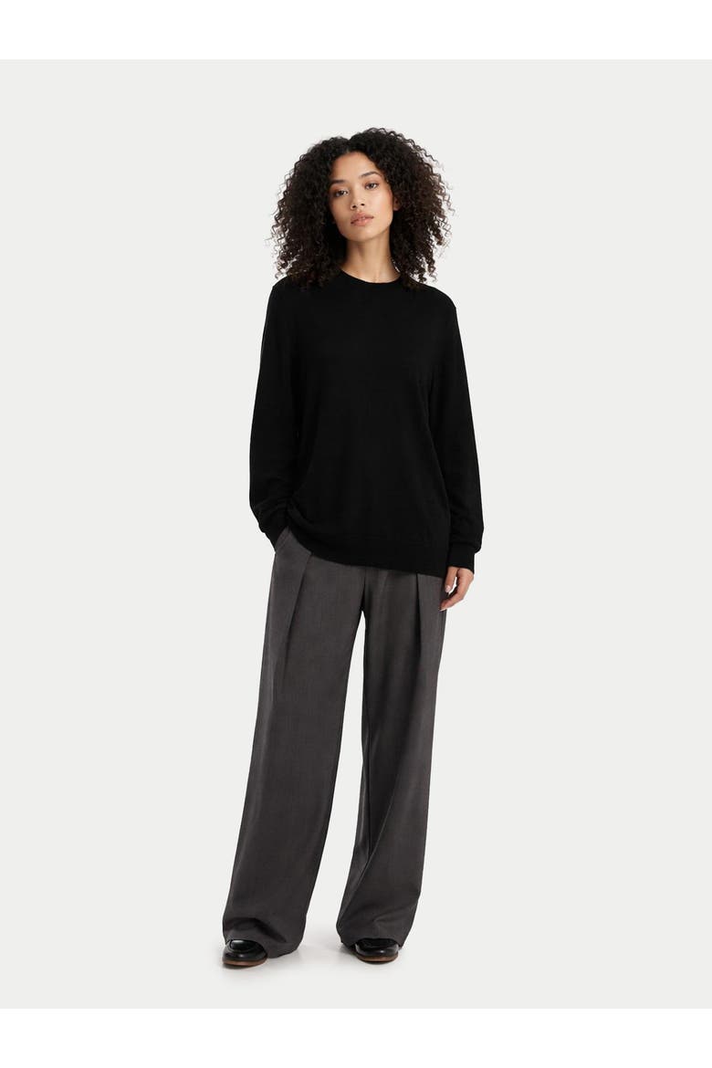 Women C-Neck Cashmere Sweater, Alternate, color, blue graphite