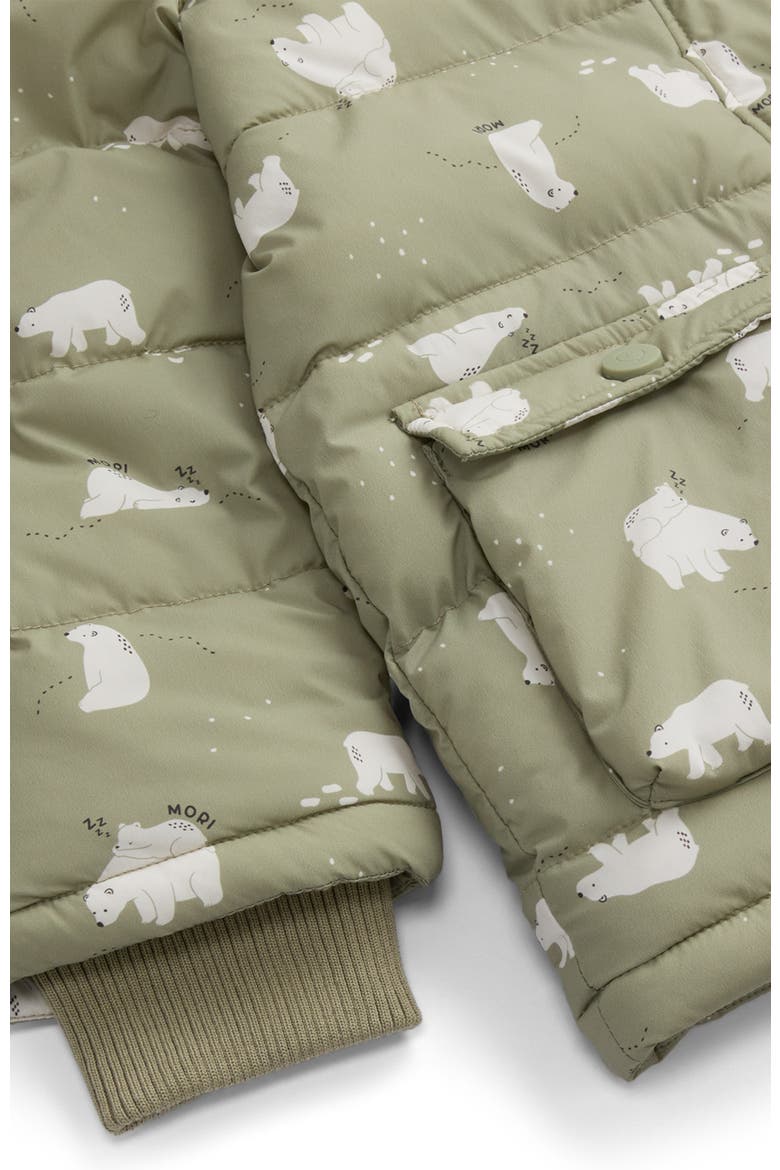 Polar Bear Quilted Jacket, Alternate, color, Tea & Polar Bear