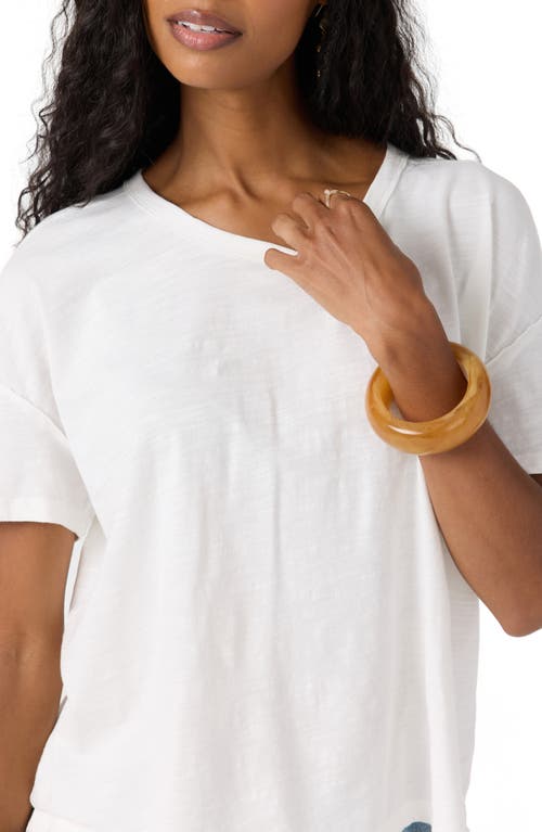O'neill Wavelength Slub Cotton Jersey Crewneck T-shirt In White