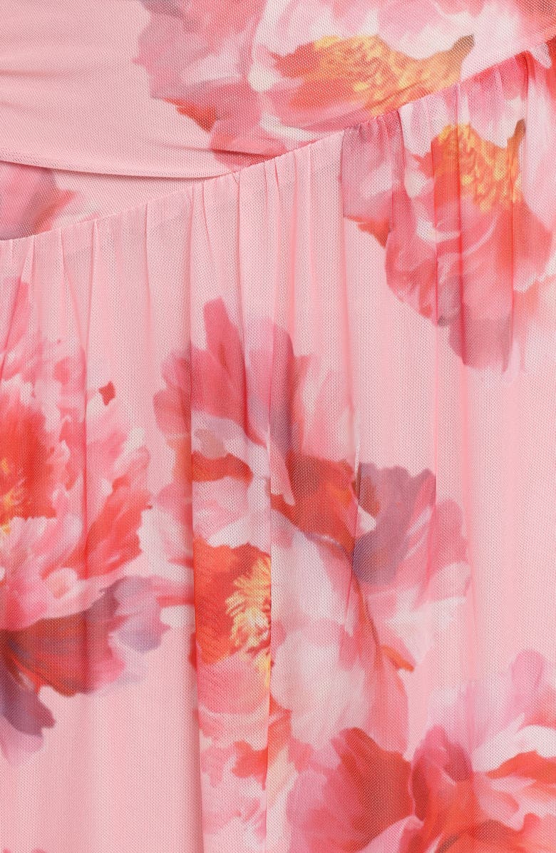 Petal & Pup Calypso Floral Strapless Maxi Dress, Alternate, color, Pink Peony