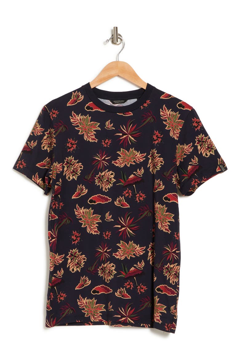 Regular Fit Floral Print Tee, Alternate, color, 0220-COMBO D