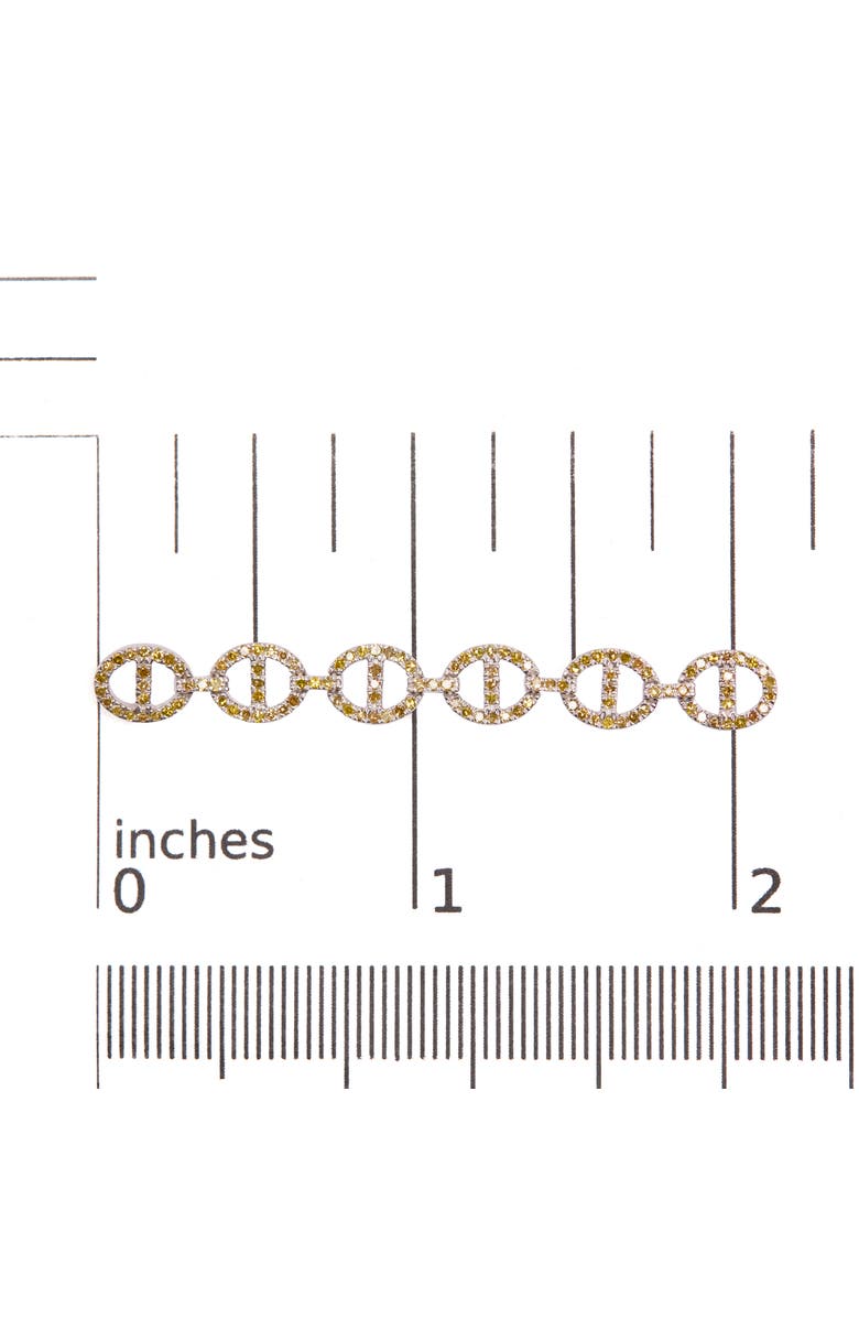 Haus of Brilliance Sterling Silver 1.0 Cttw Yellow Diamond Linked Circle Drop Earrings, Alternate, color, Silver