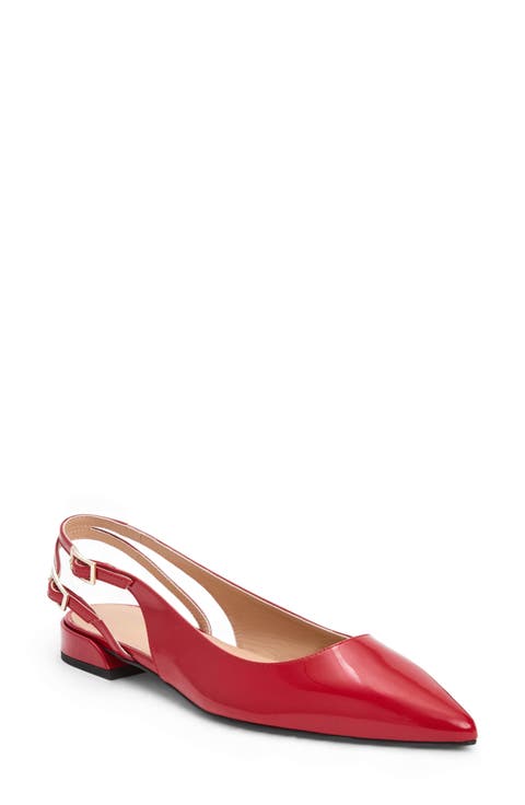 Juliet Slingback Pointed Toe Flat (Women)
