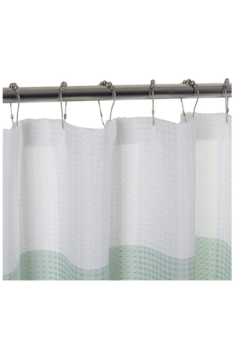 Shades Ombré Waffle Texture Shower Curtain, Alternate, color, SPA