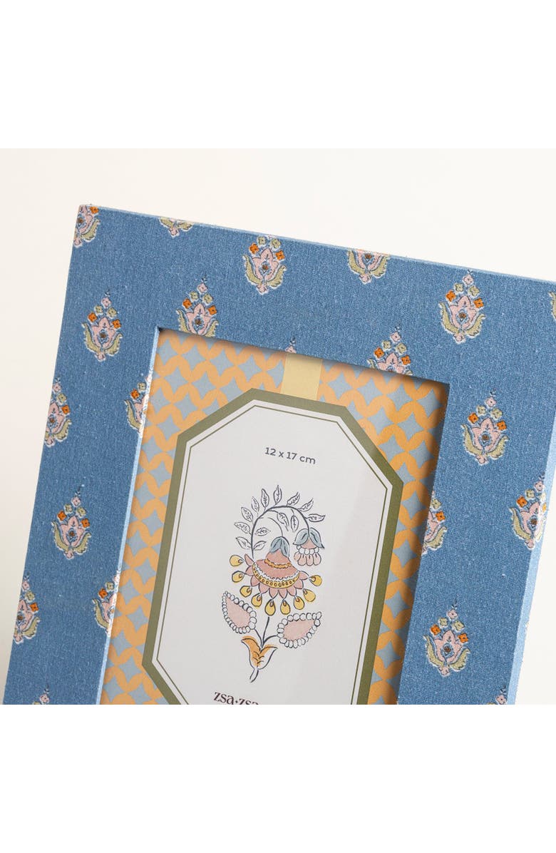 Zsa Zsa Zsu Noida Printed Frame 7.2X9 In, Alternate, color, Blue