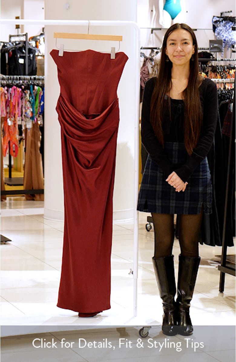 Persephone Strapless Corset Gown, sales video thumbnail