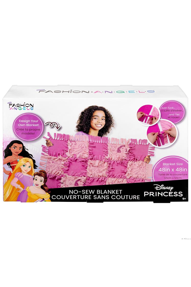 No Sew Blanket, Disney Princess, DIY 48 Inch Blanket Craft Kit, Main, color, Multicolored
