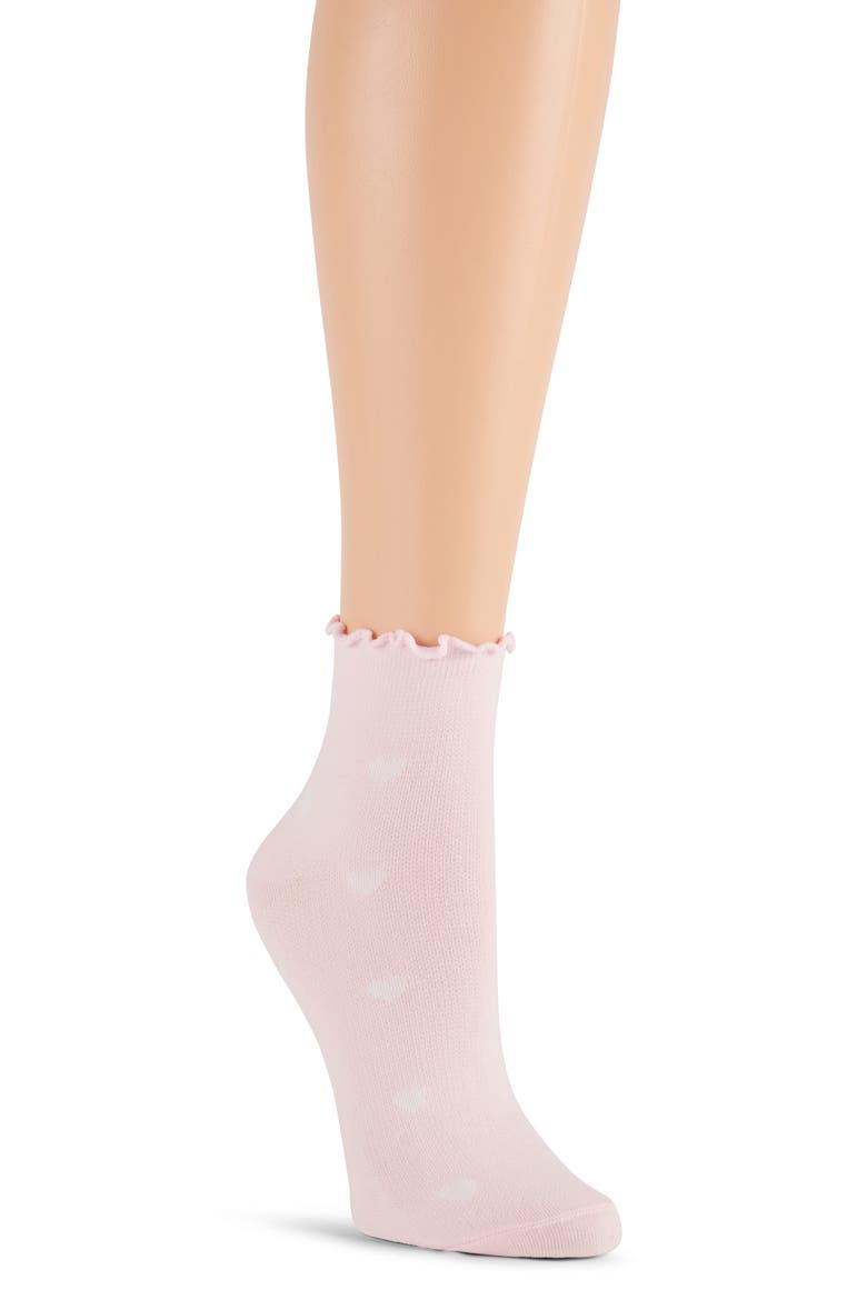6-Pack Assorted Lettuce Edge Anklet Socks, Alternate, color, WHISPER PINK/ WHITE