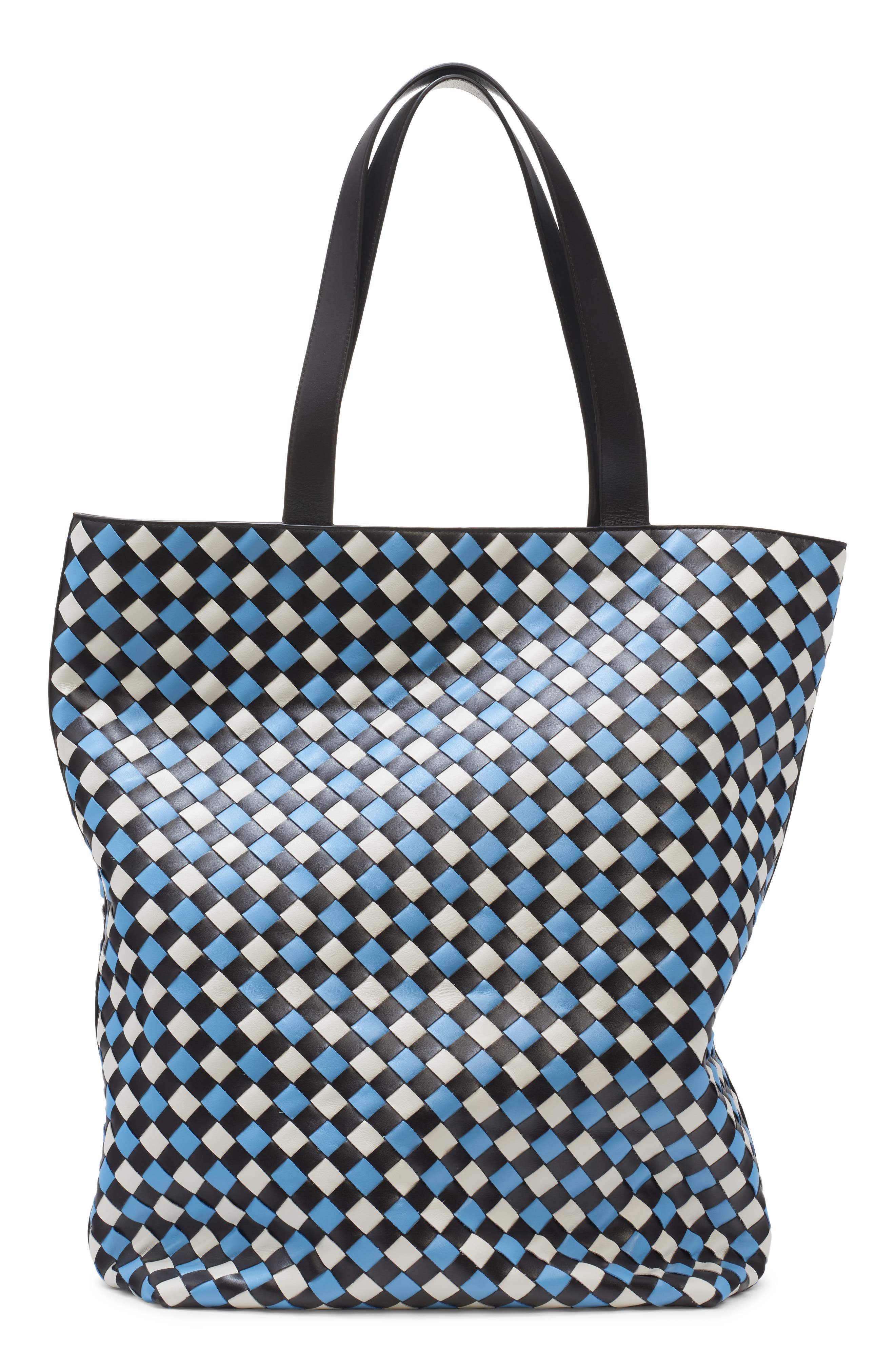 Bottega Veneta Large Tricolor Intrecciato Leather Tote, Main, color, 