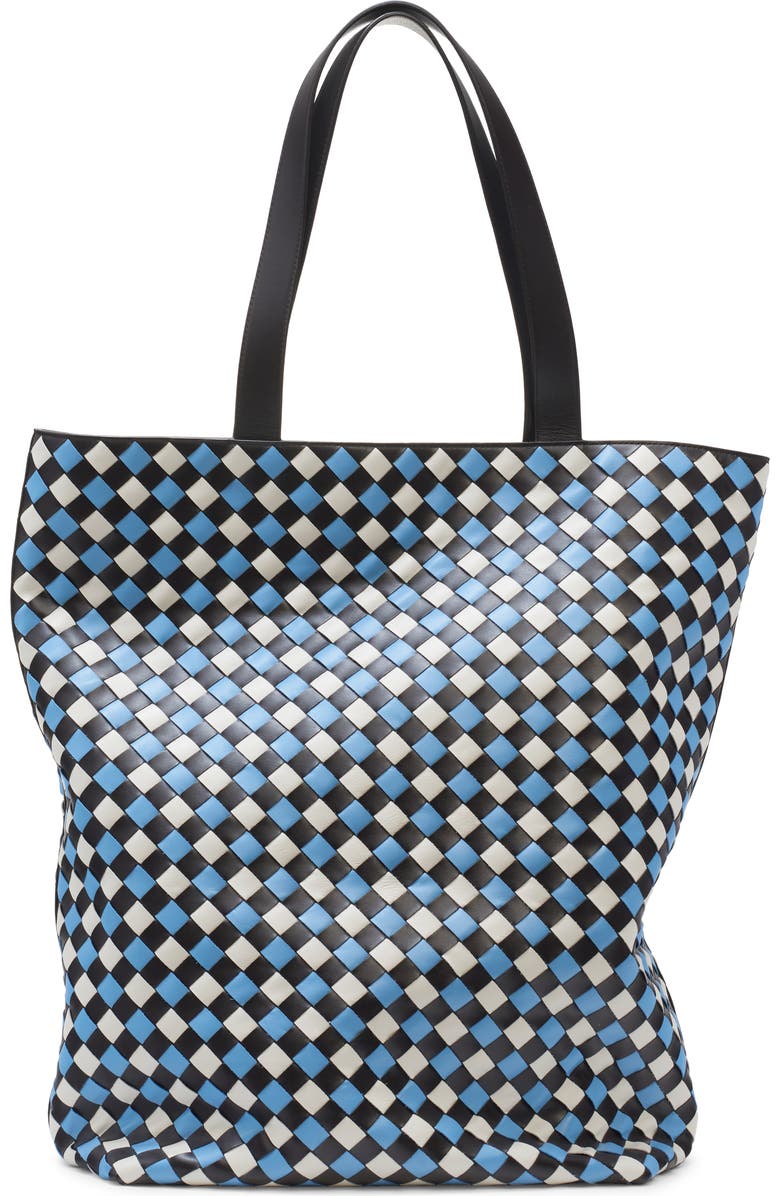 Bottega Veneta Large Tricolor Intrecciato Leather Tote, Main, color,