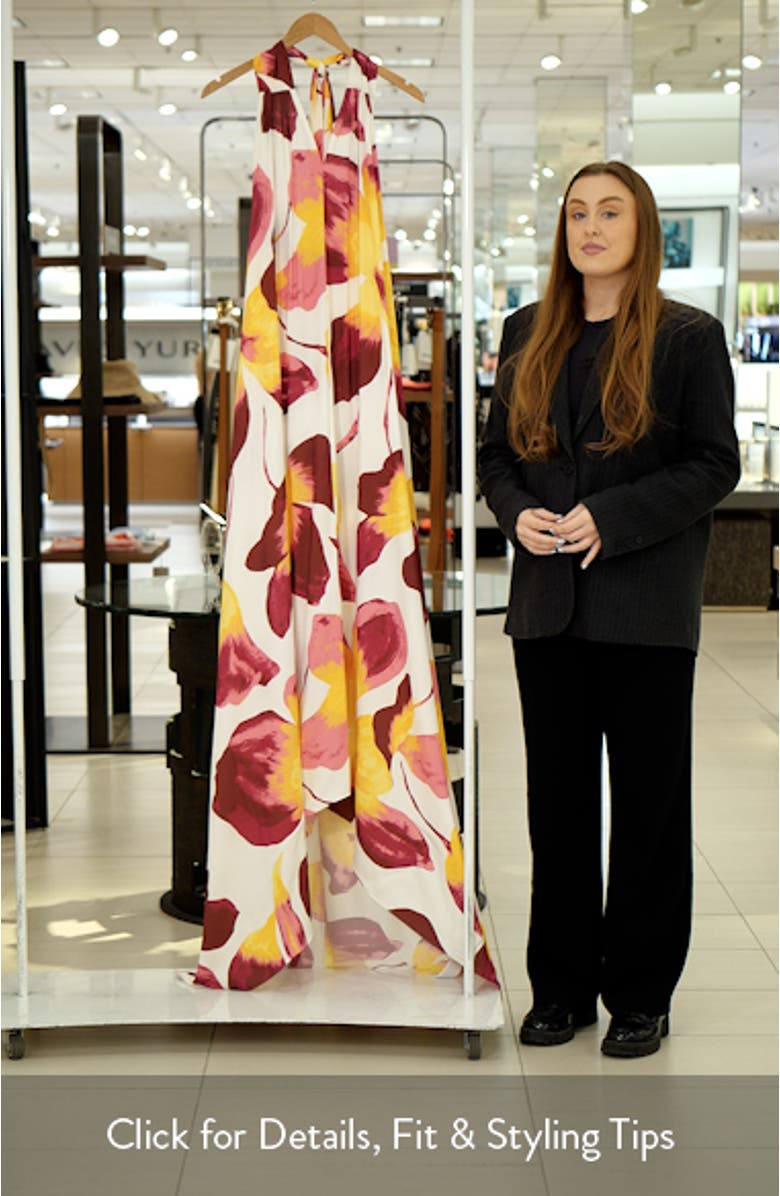 Tamsin Halter Maxi Dress, sales video thumbnail