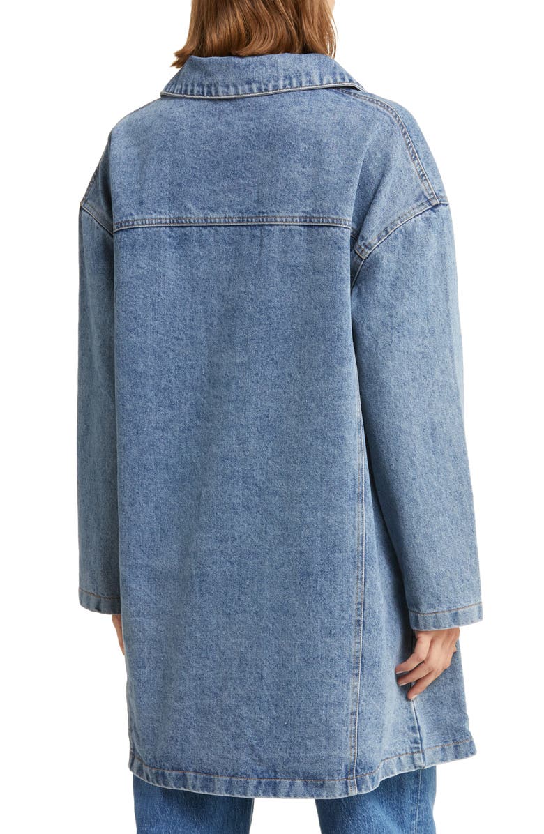 PLM Denim Oversize Topper Jacket, Alternate, color, 