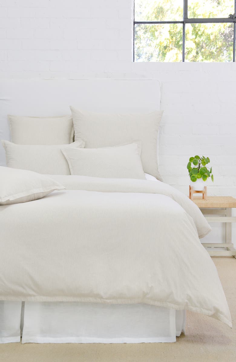 Pom Pom at Home Luke Stripe Cotton Big Accent Pillow, Alternate, color, Natural