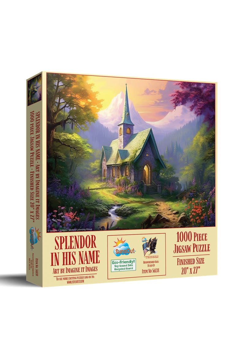 Splendor in His Name 1000 piece Jigsaw Puzzle for Adults, Main, color, Multicolor