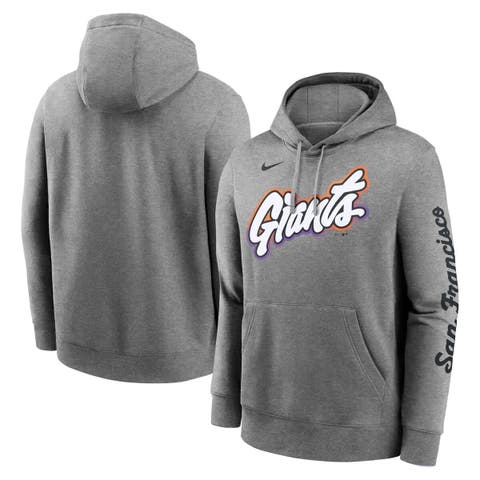 Men's Nike  Heather Charcoal San Francisco Giants 2025 City Connect French Terry Club Pullover Hoodie