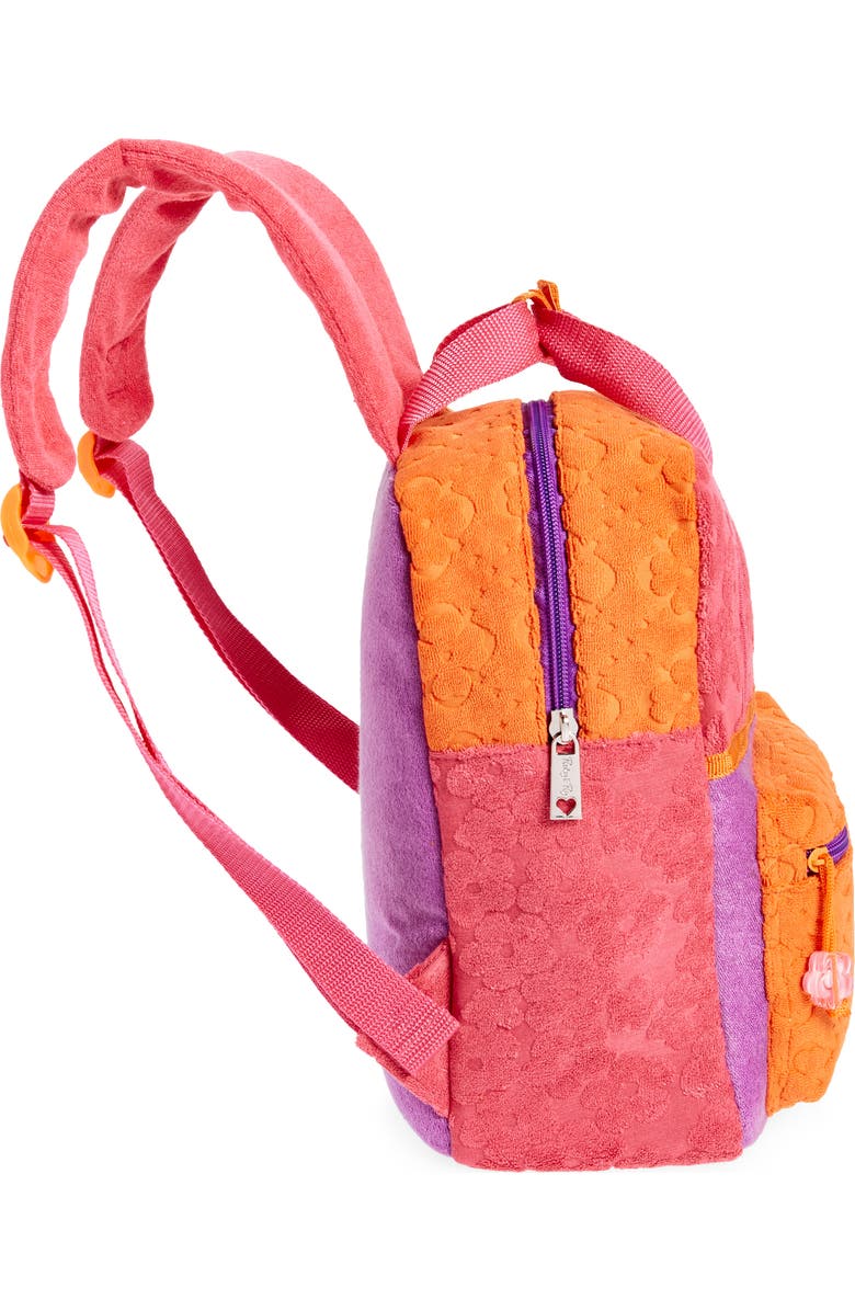 Ruby & Ry Kids' Flower Terry Cloth Backpack, Alternate, color,