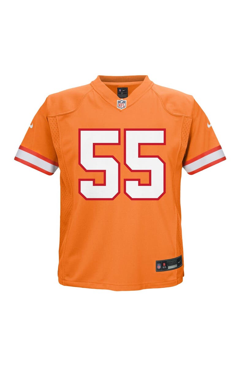 Nike Preschool Nike Derrick Brooks Orange Tampa Bay Buccaneers Retired Player Game Jersey, Alternate, color, Orange