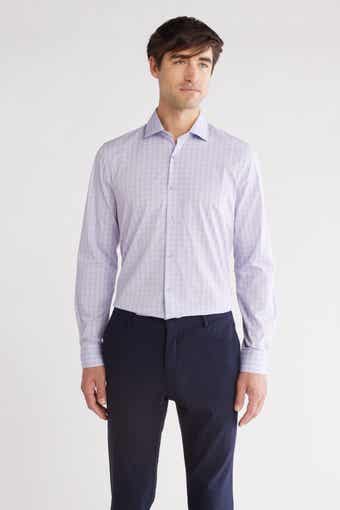 Perry Ellis Tonal Check Print Slim Fit Dress Shirt