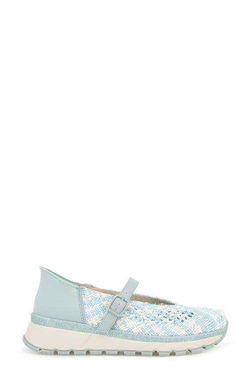 Reaction Kenneth Cole Kuerq Ez Mary Jane Sneaker In Blue Multi Knit