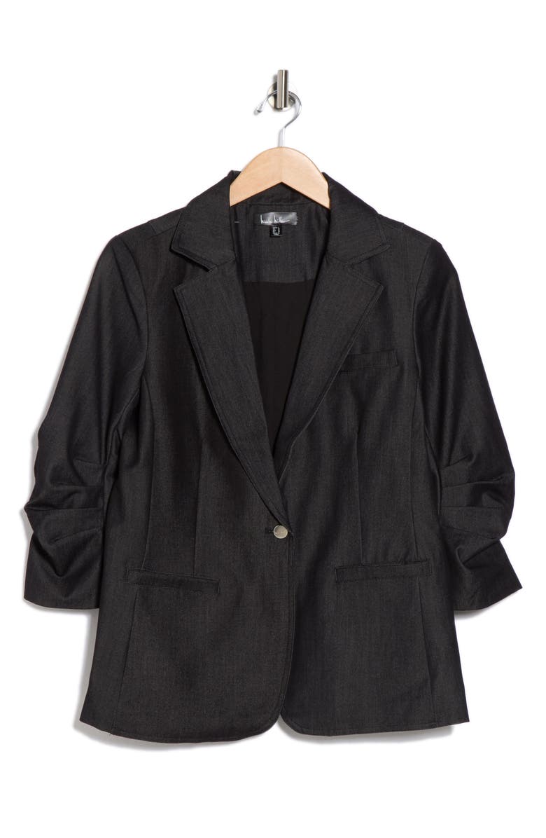 Nicole Miller One-Button Blazer, Alternate, color, 