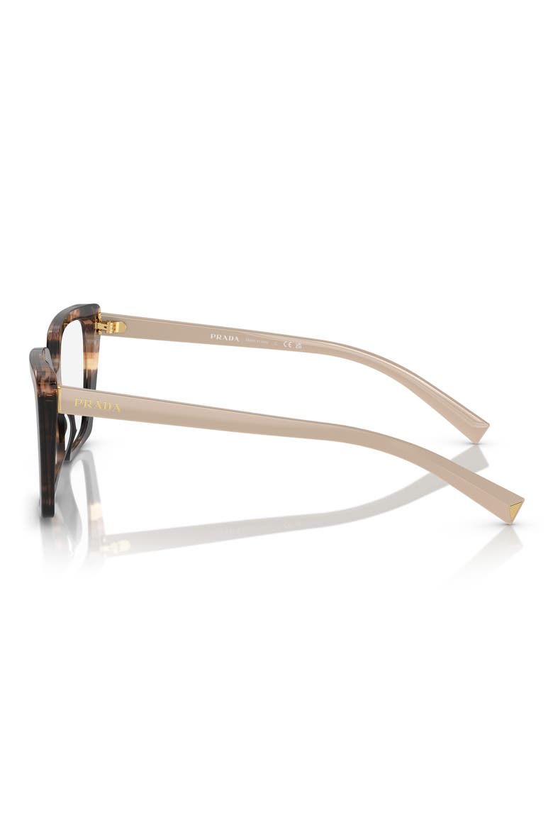 51mm Square Optical Glasses, Alternate, color, BROWN TORT