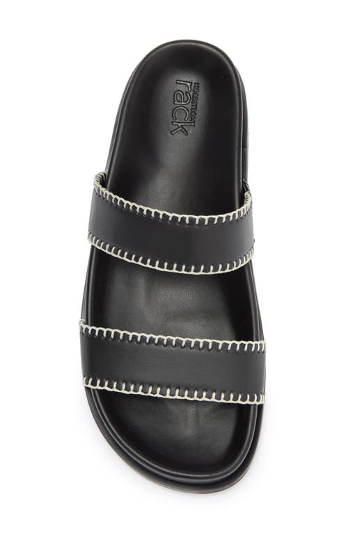 Nordstrom Rack Effingham Slide Sandal In Black - Ivory Vanilla