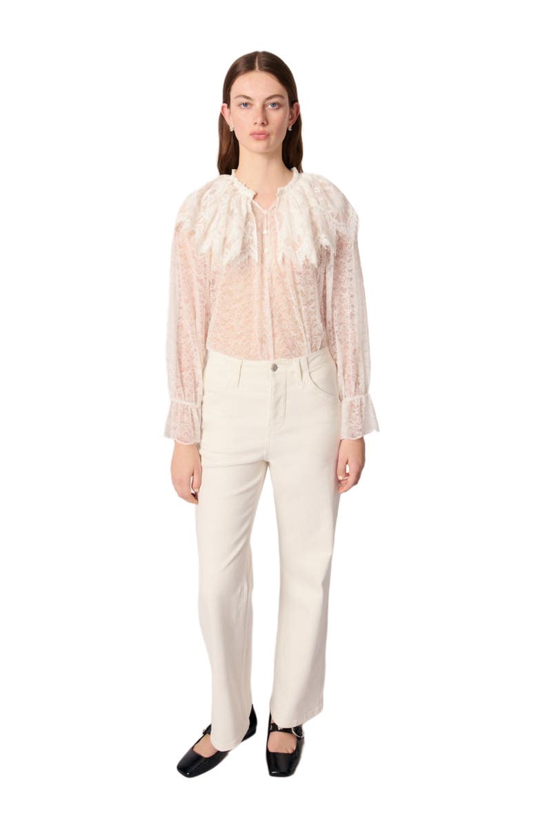 maje Carpenter cut jeans, Alternate, color, 