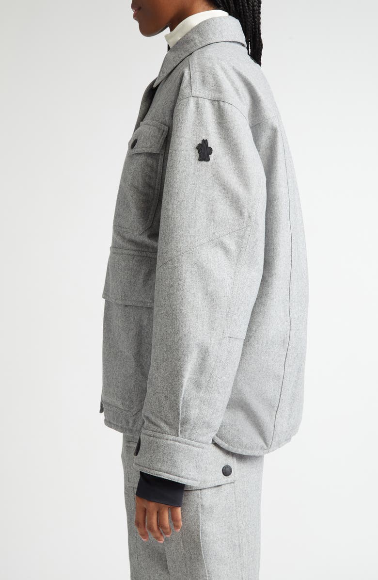 Moncler Grenoble Huez Water Repellent Wool Ski Jacket, Alternate, color, 