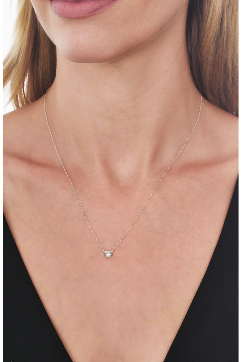 Gatsby Diamond Pendant Necklace (Nordstrom Exclusive), Alternate, color, WHITE GOLD/ DIAMOND