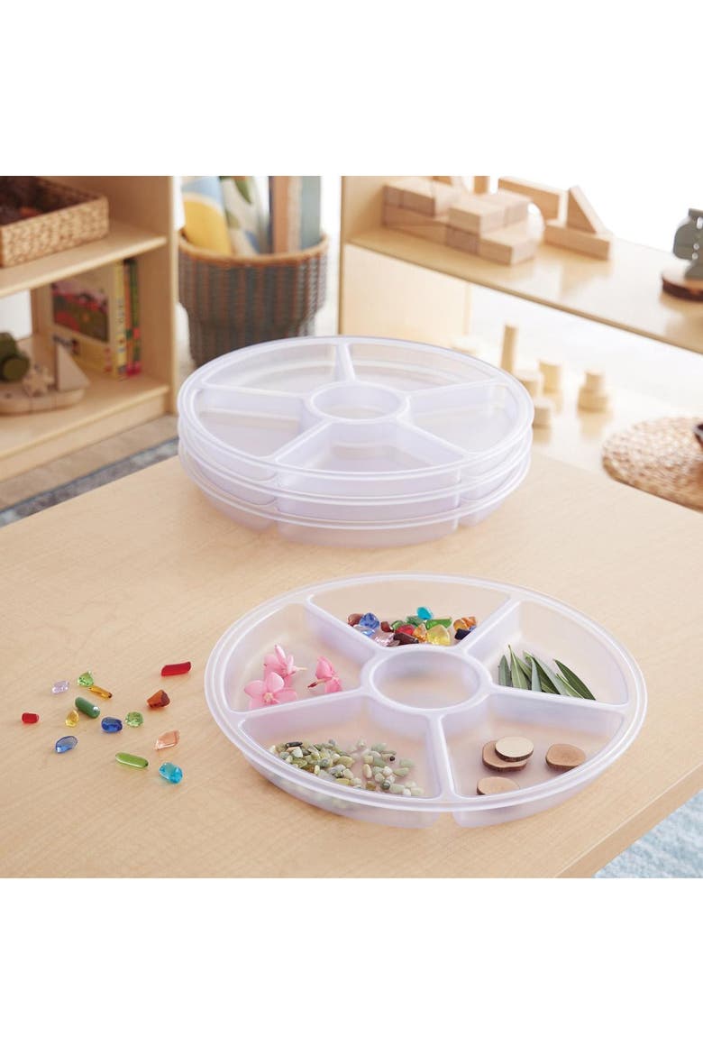 Loose Parts Sorting Trays - Set of 4 - Clear, Alternate, color, Clear