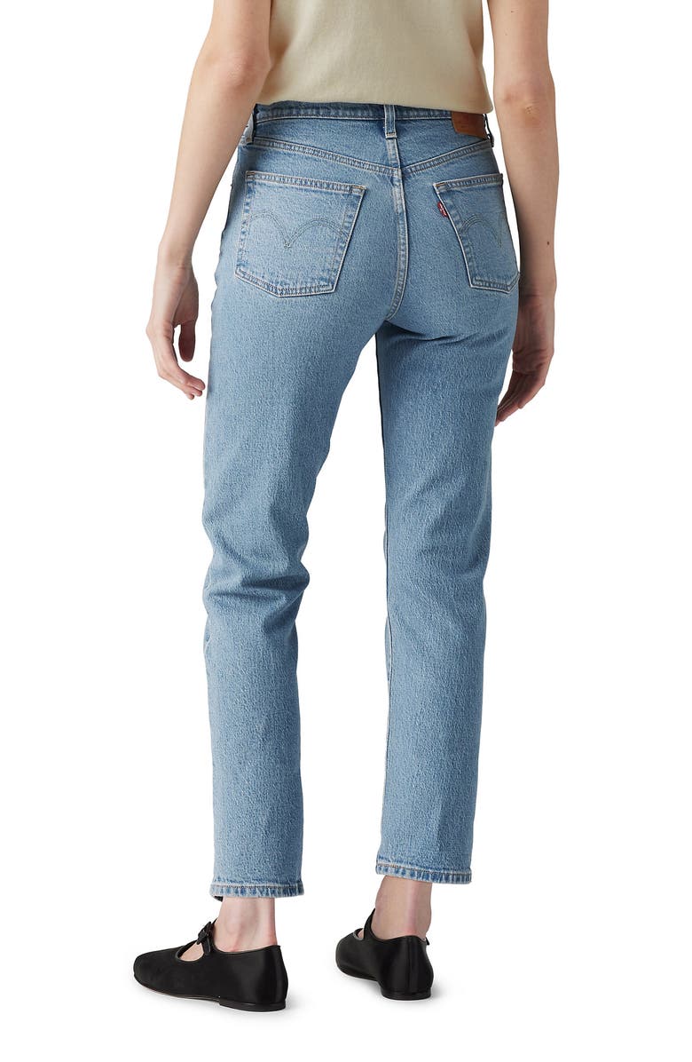 Levi's 501<sup>®</sup> High Waist Crop Straight Leg Jeans, Alternate, color, No Rush