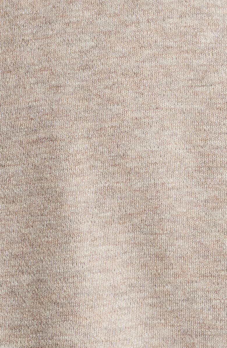 Robert Barakett Paolo Varsity Heathered Cotton Knit Button-Up Shirt, Alternate, color, Tan